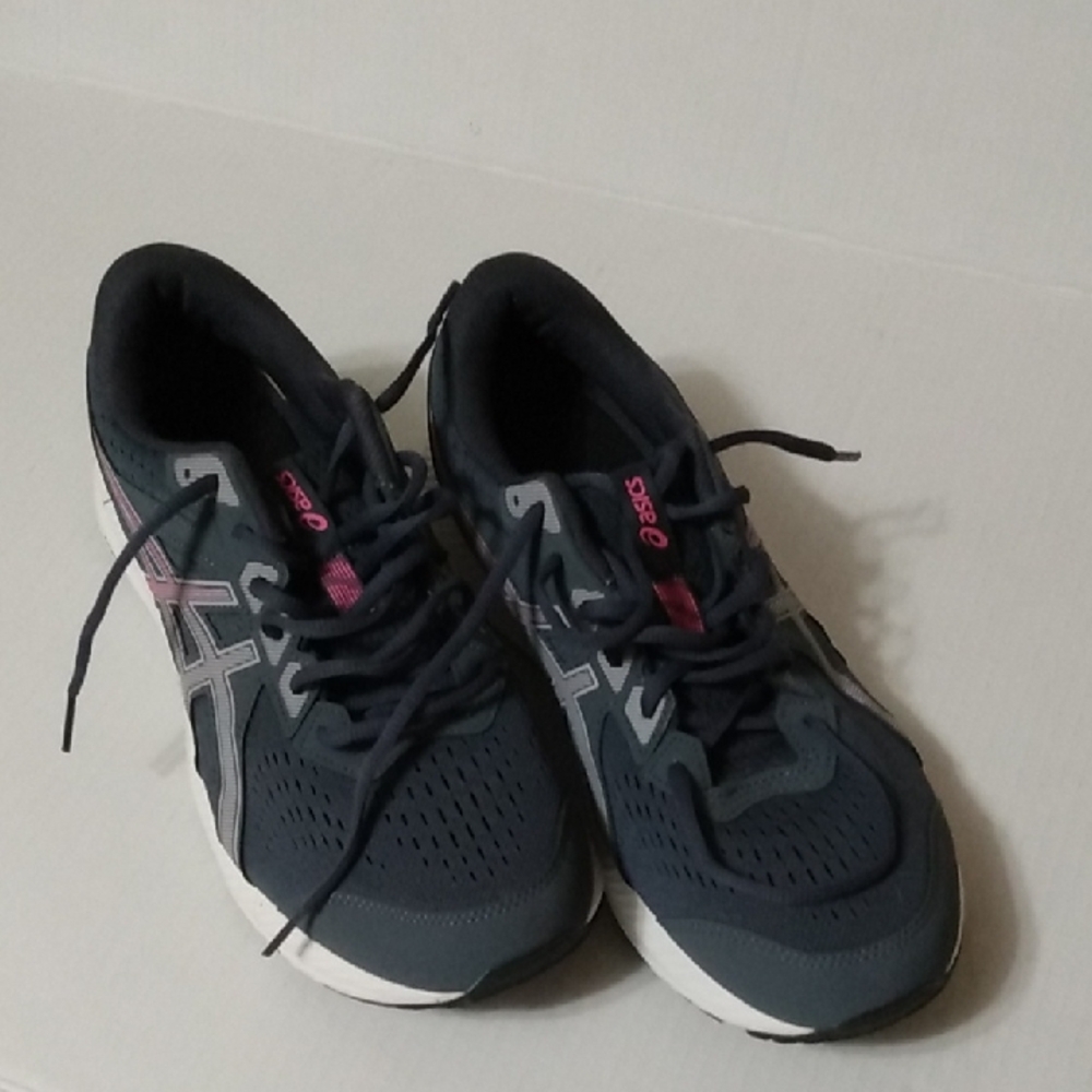Oasics Ortholite Athletic Shoes Sneaker Running Shoes 12 Wide Grey Pink Euc